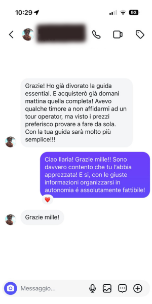 Feedback Viaggiatore 3