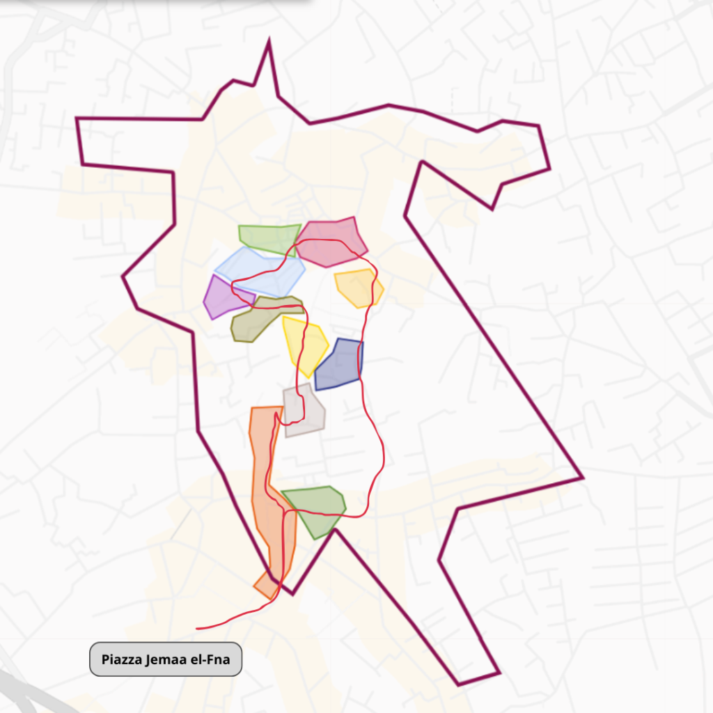 itinerario dei Souk di Marrakech