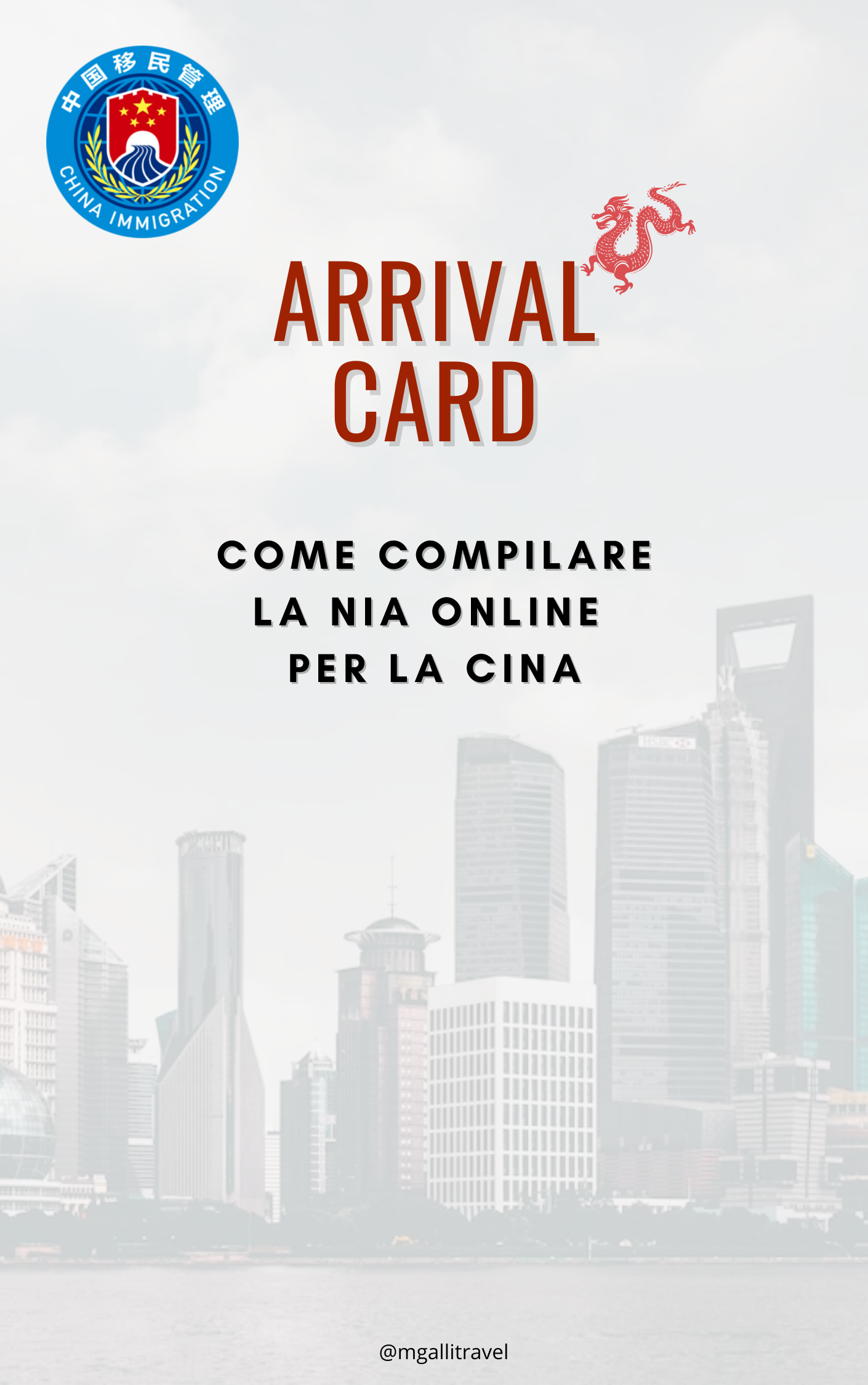 Tutorial Pass-Passo NIA Arrival Card Cina